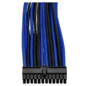 Kabel Sleeves Komplett-Set | Single-Grafikkarte | Blau