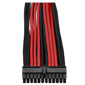 Kabel Sleeves Komplett-Set | Single-Grafikkarte | Rot