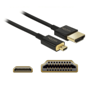 Micro-HDMI auf HDMI-A - 2M Premium Adapterkabel für Auflösungen bis zu 4K bei 60Hz