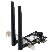 ASUS PCE-AX3000 Dual Band PCI-E WiFi 6 (802.11ax). Supporting 160MHz, Bluetooth 5.0, WPA3 network security